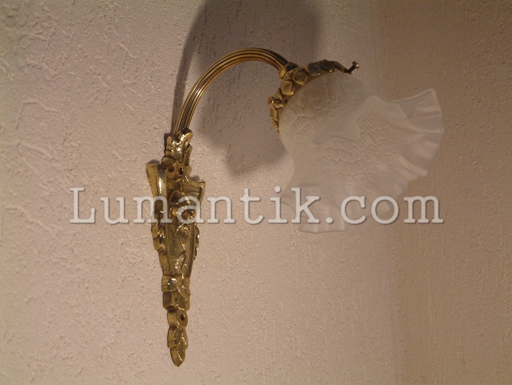 Applique bronze et sa tulipe