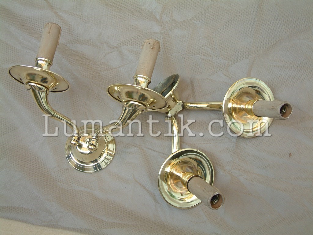 paire d'appliques style bougeoir