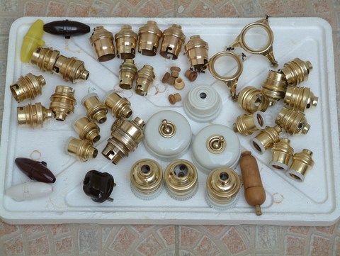 Interrupteurs douilles anciens