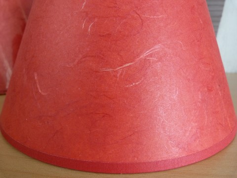 Abat jour rouge