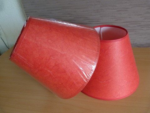 Abat jour rouge