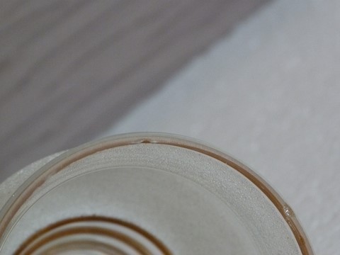 Ancienne applique courte axe laiton coudé verre granité