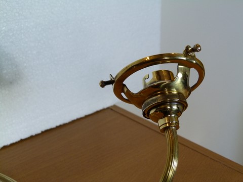 Applique ancienne bronze double feux et 2 tulipes opalescentes fleurs