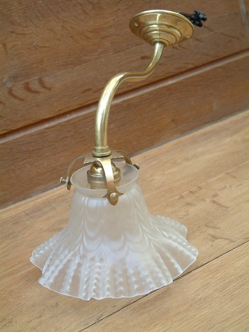 Applique laiton et verre fantaisie