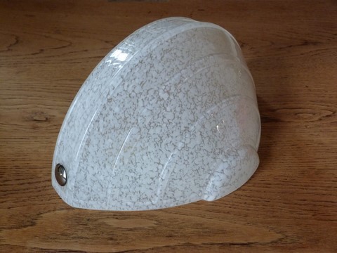 Applique verre moucheté blanc