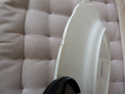 Lot 3 anciennes assiettes parlantes porcelaine Gien