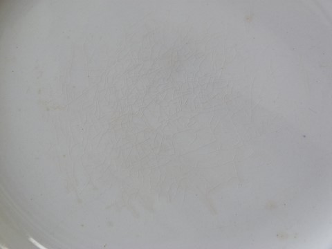 Lot 6 assiettes plates anciennes St Amand modèle 4003