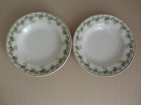Assiettes creuses lot 2 Moulin des Loups Violetta