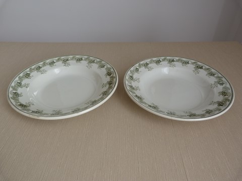 Assiettes creuses lot 2 Moulin des Loups Violetta