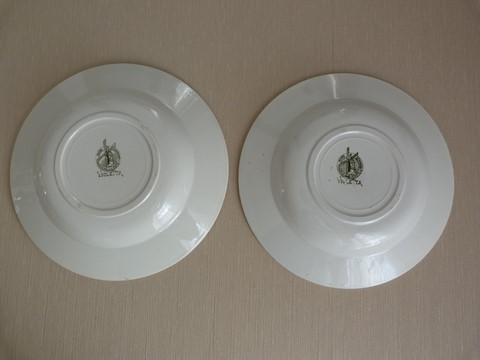 Assiettes creuses lot 2 Moulin des Loups Violetta