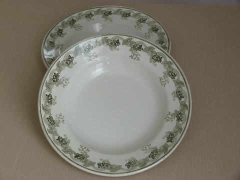Assiettes creuses lot 2 Moulin des Loups Violetta