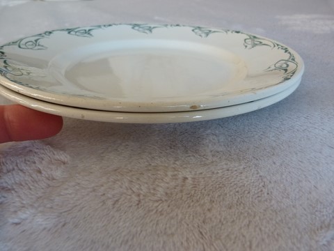 Assiettes anciennes lot 2 Moulin des Loups Hamage Moderne