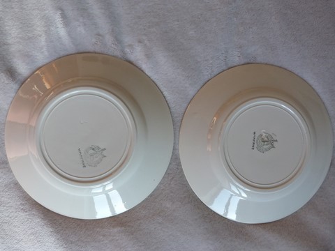 Assiettes anciennes lot 2 Moulin des Loups Hamage Moderne