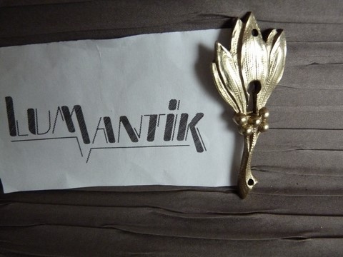 Entrée de clé pour serrure bronze Art Nouveau