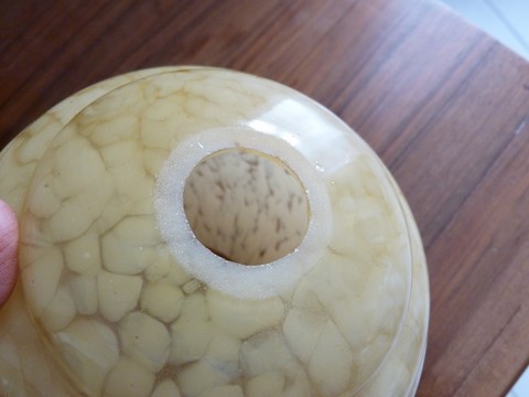 Globes anciens mouchetés clichy lot 3