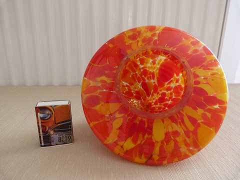 Globe ancien conique année 60-70 multicolore