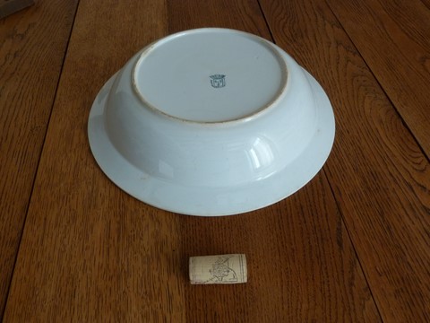 Plat rond et creux ancien St Amand Hamage XIX ème