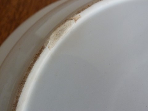 Plat rond et creux ancien St Amand Hamage XIX ème