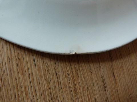 Ancien grand plat ovale LG faÏence Clairefontaine XIX ème