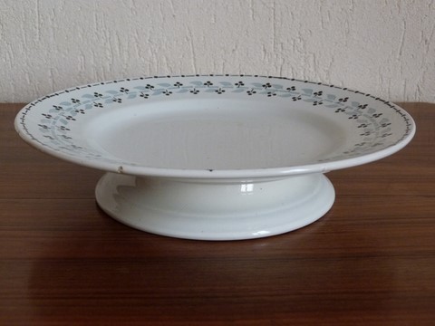 Plat à gâteau serviteur porte mendiants Moulin des Loups Orchies Trèfle