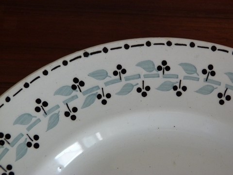 Plat à gâteau serviteur porte mendiants Moulin des Loups Orchies Trèfle