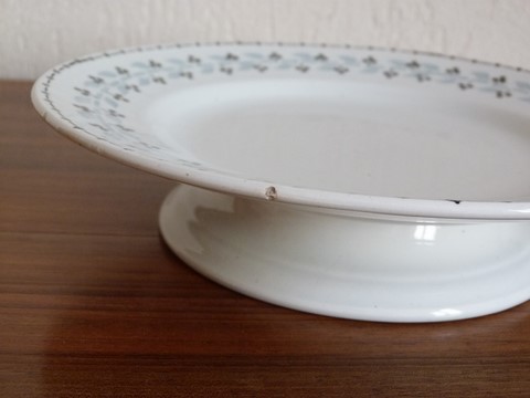 Plat à gâteau serviteur porte mendiants Moulin des Loups Orchies Trèfle