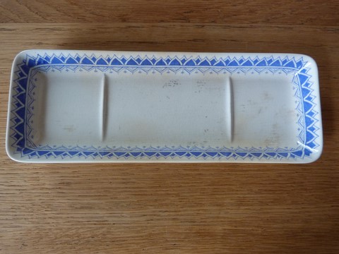 Porte peigne ancien Digoin Sarreguemines fin XIXè