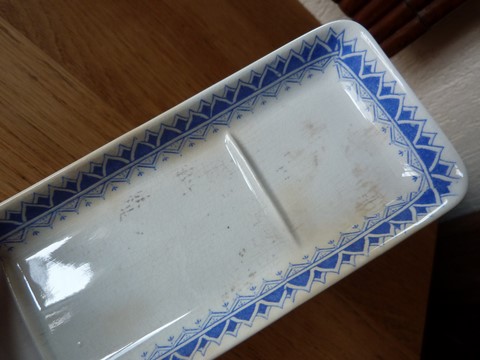 Porte peigne ancien Digoin Sarreguemines fin XIXè