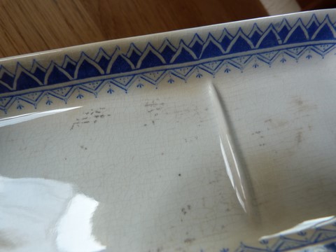 Porte peigne ancien Digoin Sarreguemines fin XIXè