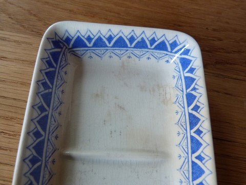 Porte peigne ancien Digoin Sarreguemines fin XIXè