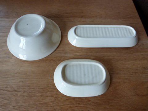 Lot porte savon et porte peigne ancien Céranord St Amand