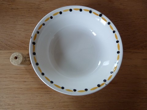 Ancien porte éponge, savon ou bol à barbe Digoin