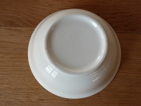 Ancien porte éponge bol à barbe céramique