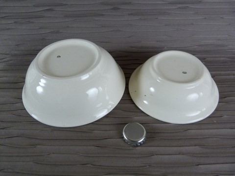 Lot ancien porte savon et bol à barbe faïence