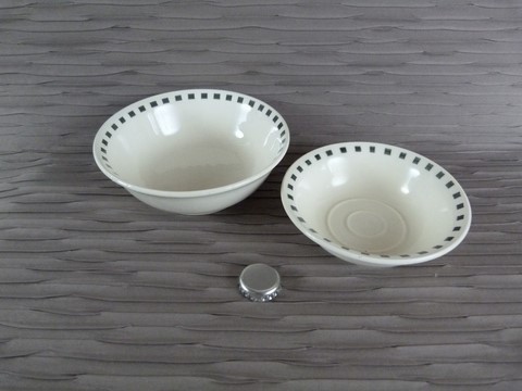 Lot ancien porte savon et bol à barbe faïence