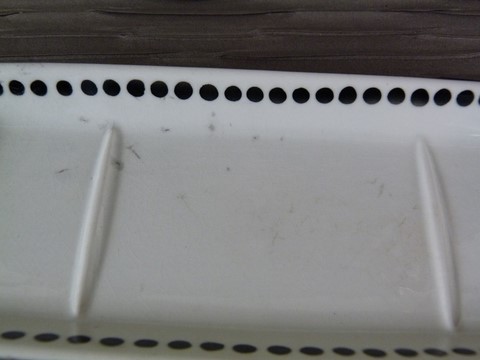 Lot ancien porte peigne et éponge céramique