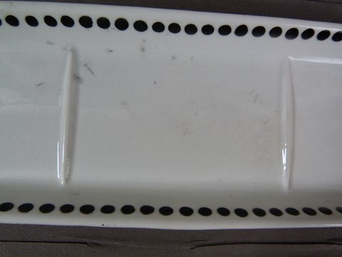 Lot ancien porte peigne et éponge céramique