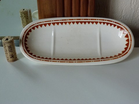 Ancien porte peigne faïence KG Lunéville XXème