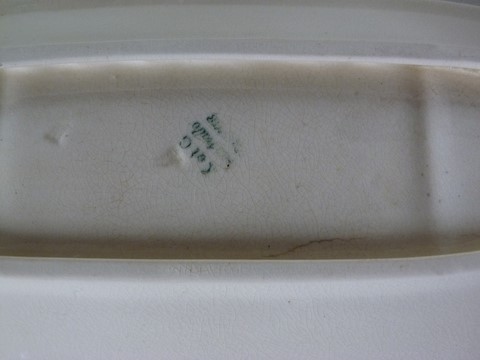 Ancien porte peigne faïence KG Lunéville XXème