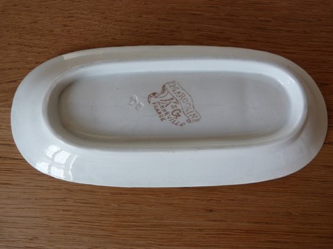 Ancien porte peigne céramique KG Lunéville Marocain