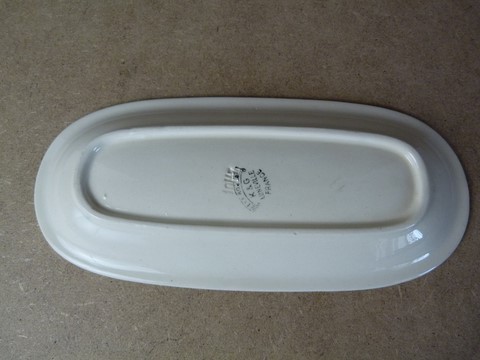 Porte peigne ancien faïence KG Lunéville 