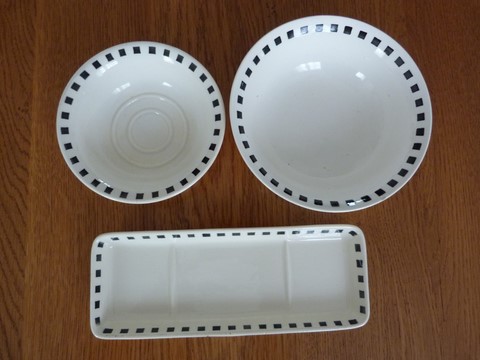 Lot de 3 anciennes pièces de toilette porte savon