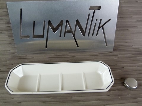 Ancien porte peigne DITMAR URBACH céramique  tchécoslovaquie