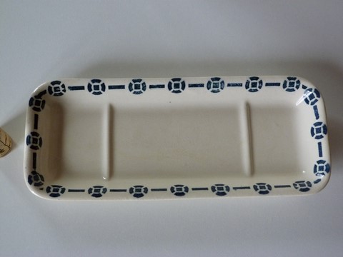 Porte peigne ancien faïence nécessaire de toilette