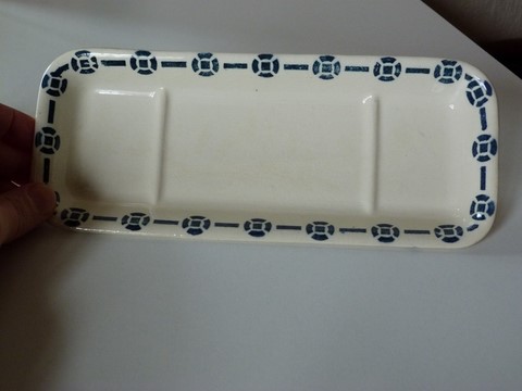 Porte peigne ancien faïence nécessaire de toilette