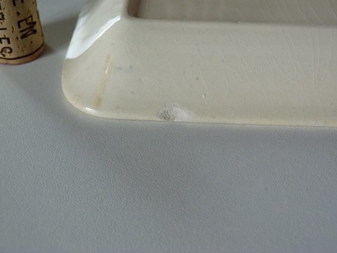 Porte peigne ancien faïence nécessaire de toilette