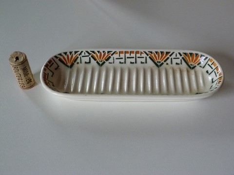 Porte peigne ancien céramique St Amand Nord France 