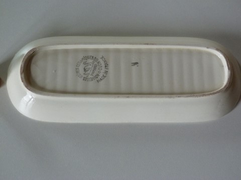 Porte peigne ancien céramique St Amand Nord France 