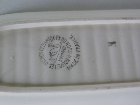 Porte peigne ancien céramique St Amand Nord France 