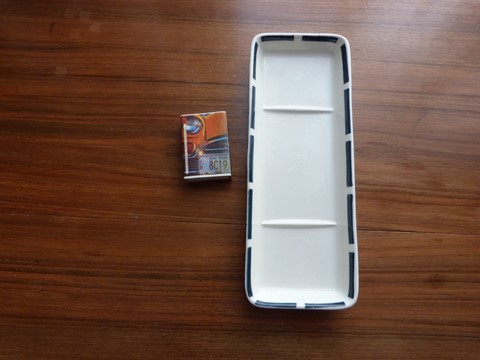 Ancien porte peigne rectangle vert